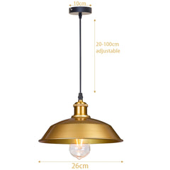 White Dome Pendant Light