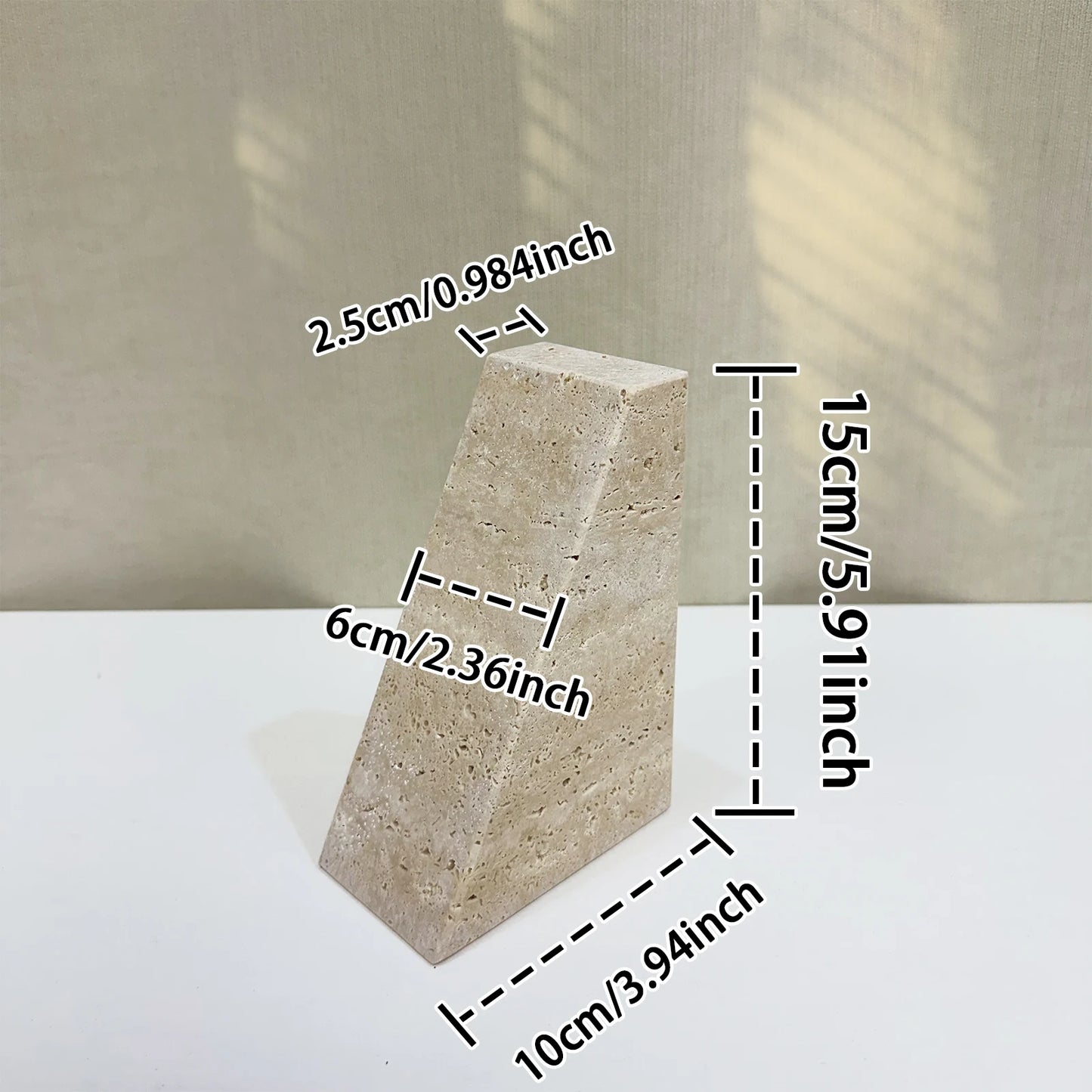 Natural Marble Stone Bookends (Set of 2)
