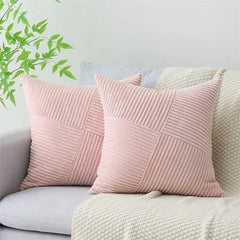 Striped Corduroy Cushion Cover
