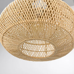 Beige Rattan Art Pendant