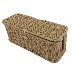 Rattan Pattern Storage Bin