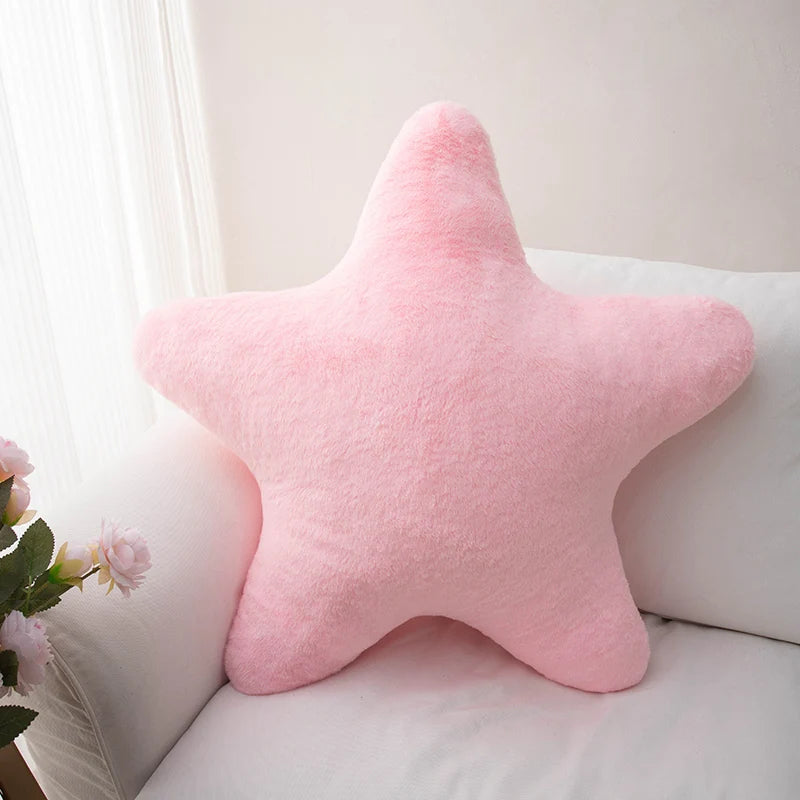 Star Shaped Plush Throw Pillow