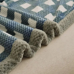 Chunky Chenille Knit Throw Blanket