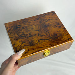 Glossy Wooden Jewelry Storage Box