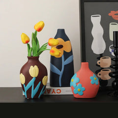 Morandi Glazed Ceramic Vase