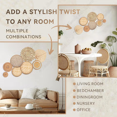 Natural Wall Basket Set