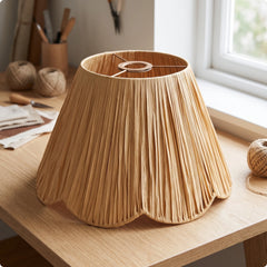 Woven Raffia Lampshade