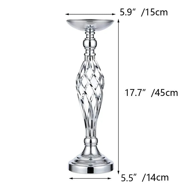 Twisted Gold Candle Holder