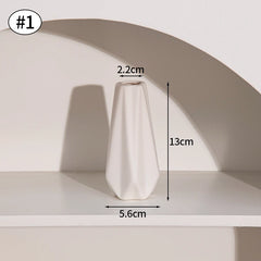 Nordic White Ceramic Flower Vase
