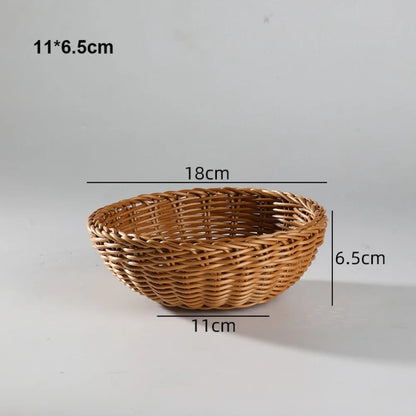 Handwoven Rattan Serving Baskets
