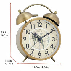Vintage Metal Alarm Clock