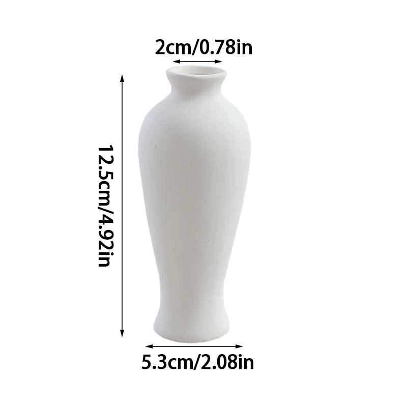 Nordic White Mini Ceramic Vase