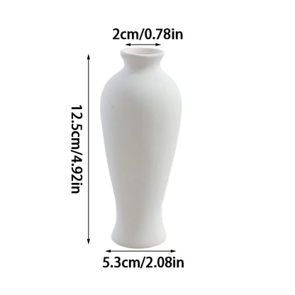 Nordic White Mini Ceramic Vase