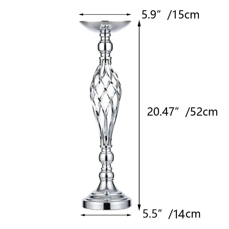 Twisted Gold Candle Holder