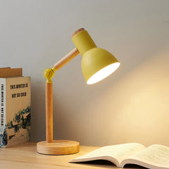 Adjustable Wood Desk Lamp