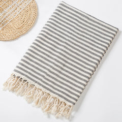 Turkish Cotton Striped Spa Bath Towel