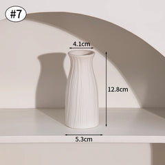 Nordic White Ceramic Flower Vase