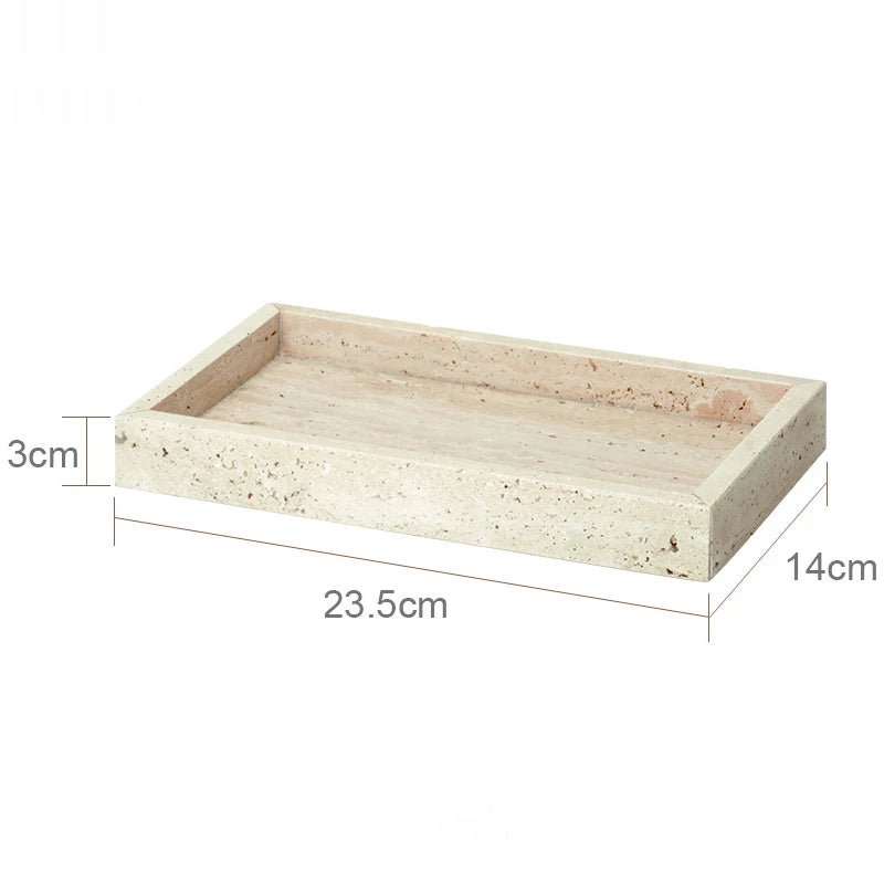 Travertine Marble Vanity Tray
