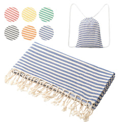 Turkish Cotton Striped Spa Bath Towel