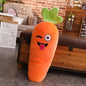 Long Carrot Plush Throw Pillow