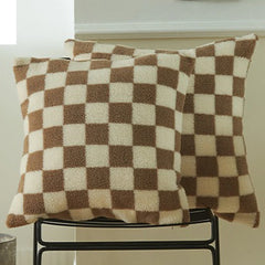 Plush Faux Fur Throw Pillow Cover