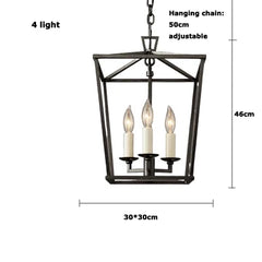 Retro Gold Pendant Chandelier