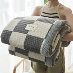 Chunky Chenille Knit Throw Blanket