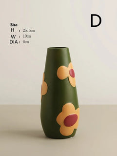 Morandi Glazed Ceramic Vase