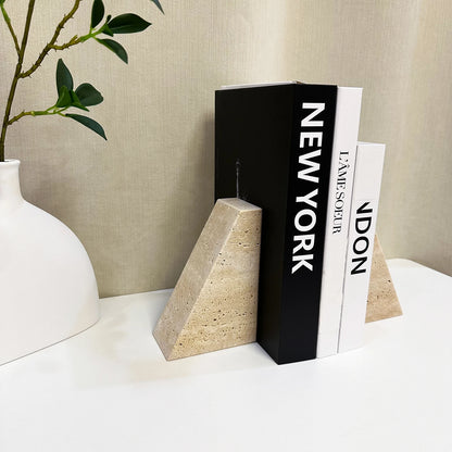 Natural Marble Stone Bookends (Set of 2)