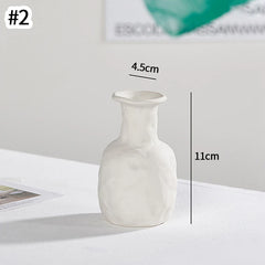 Nordic White Ceramic Flower Vase