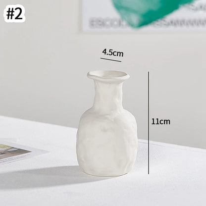 Nordic White Ceramic Flower Vase