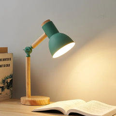 Adjustable Wood Desk Lamp