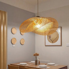 Bamboo Weave Pendant Light
