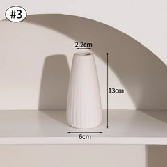 Nordic White Ceramic Flower Vase
