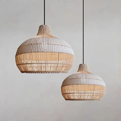 Rattan Weave Pendant Chandelier