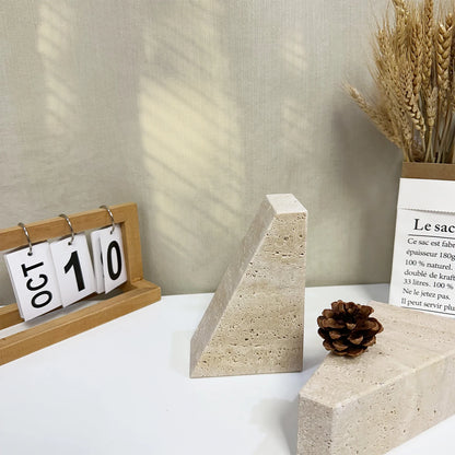Natural Marble Stone Bookends (Set of 2)