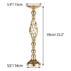 Twisted Gold Candle Holder
