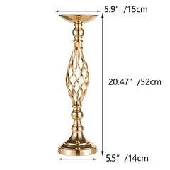 Twisted Gold Candle Holder