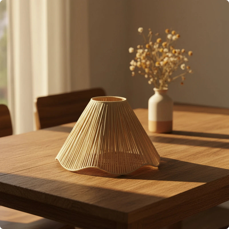 Woven Raffia Lampshade