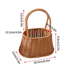 Handwoven Rattan Storage Basket