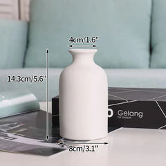 Nordic White Ceramic Flower Vase