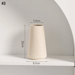 Nordic White Ceramic Flower Vase