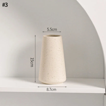Nordic White Ceramic Flower Vase