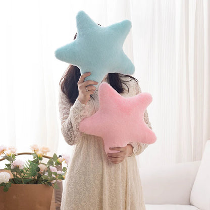 Star Shaped Plush Throw Pillow