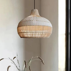 Rattan Weave Pendant Chandelier