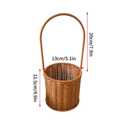 Handwoven Rattan Storage Basket