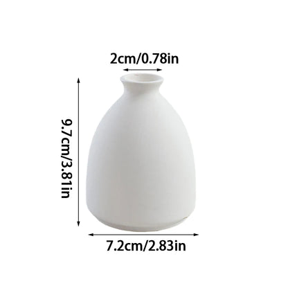 Nordic White Mini Ceramic Vase