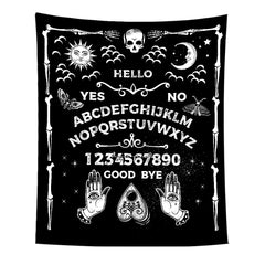 Star and Moon Embroidered Tapestry