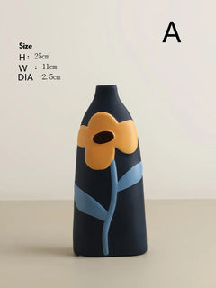 Morandi Glazed Ceramic Vase