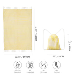 Turkish Cotton Striped Spa Bath Towel